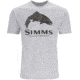 Simms Fishing Products Wood Trout Fill T-Shirt - Men's, Brown Heather, Small, 13437-900-20