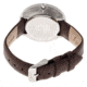 Simplify 2601 The 2600 Watch 40mm, Brown Leather Band, Silver Case, White Face SIM2601