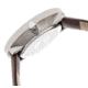 Simplify 2601 The 2600 Watch 40mm, Brown Leather Band, Silver Case, White Face SIM2601