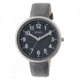 Simplify 2604 The 2600 Watch 40mm, Gray Leather Band, Silver Case, Gray Face SIM2604
