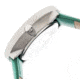 Simplify 2605 The 2600 Watch 40mm, Green Leather Band, Silver Case, Black Face SIM2605