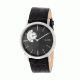Simplify The 3100 Leather Strap Watch, Silver/Black, Standard SIM3102