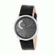 Simplify The 3100 Leather Strap Watch, Silver/Charcoal, Standard SIM3103