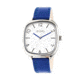 Simplify The 3500 Leather Strap Watch, Blue/Silver, Standard SIM3503