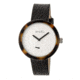 Simplify The 3700 Leather Strap Watch, Brown/Black/Silver, Standard SIM3702