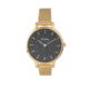 Simplify The 5800 Mesh Bracelet Watch, Gold/Black, SIM5803