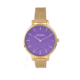 Simplify The 5800 Mesh Bracelet Watch, Gold/Purple, SIM5804