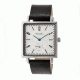 Simplify The 5000 Leather-Band Watch, Silver/Black SIM5001