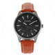 Simplify The 6600 Series Leather-Band Watch, Orange/Black, One Size, SIM6605