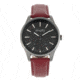 Simplify The 6600 Series Leather-Band Watch, Red/Black, One Size, SIM6604
