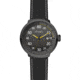 Simplify The 7100 Leather-Band Watch w/Date, Black/Black/Gunmetal, One Size, SIM7105