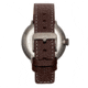 Simplify The 7100 Leather-Band Watch w/Date, Black/Dark Brown, One Size, SIM7106