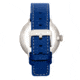 Simplify The 7100 Leather-Band Watch w/Date, Blue/Blue, One Size, SIM7104