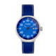 Simplify The 7100 Leather-Band Watch w/Date, Blue/Blue, One Size, SIM7104
