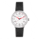 Simplify The 7100 Leather-Band Watch w/Date, Silver/Black, One Size, SIM7101