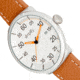 Simplify The 7100 Leather-Band Watch w/Date, Silver/Brown, One Size, SIM7102