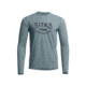 Sitka Gear Radiant Graphic LS Crew Gravel Blue Hooked XL, 600995-GR02-XL