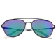 Sixty One Sunglasses Nudge Polarized Sunglasses - Unisex, Black/Blue-Green, One Size, SIXS106BK