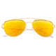 Sixty One Sunglasses Nudge Polarized Sunglasses - Unisex, Gold/Yellow, One Size, SIXS106GD