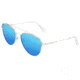Sixty One Sunglasses Nudge Polarized Sunglasses - Unisex, Silver/Blue, One Size, SIXS106SL