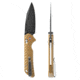 Skallywag Tactical Mako II Folding Knife, 3.5in, D2, Drop Point Blade, G10, Desert Tan Handle, Mako II - Desert Tan
