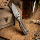 Skallywag Tactical Searoach Folding Knife, 2.75in, D2 Steel, G10 Handle, Black/Tan, The Searoach-Black &amp; Tan