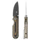 Skallywag Tactical Searoach Folding Knife, 2.75in, D2 Steel, G10 Handle, Black/Tan, The Searoach-Black &amp; Tan