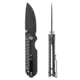 Skallywag Tactical Searoach Folding Knife, 2.75in, D2 Steel, G10 Handle, Black, The Searoach-Black