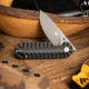 Skallywag Tactical Searoach Folding Knife, 2.75in, D2 Steel, G10 Handle, Black, The Searoach-Black