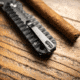 Skallywag Tactical Searoach Folding Knife, 2.75in, D2 Steel, G10 Handle, Black, The Searoach-Black