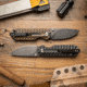 Skallywag Tactical Searoach Folding Knife, 2.75in, D2 Steel, G10 Handle, Black/Tan, The Searoach-Black &amp; Tan