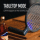 SKEETER HAWK Rechargeable Electric Fly Swatter, Black, SKE-SWA-1000