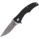SKIF Knives Boy SW Black Folding Knife, 4.5in Closed, 3.5in Stonewash Finish 8Cr13MoV Blade, Black G10 Handle, IS-008B