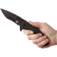 SKIF Knives Griffin BSW Black Folding Knife, 5in Closed, 3.75in Black Stonewash Finish 9Cr18MoV Blade, Black G10 Handle, 422SEB