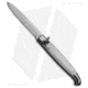 SKM 9.5 Fancy Automatic Folding Knife, 4.125in, Stainless Steel, Bayonet Blade, Acrylic, White Handle, White/Gray, 9.50 inch, BHQ-51598