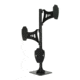Skull Hooker Trophy Tree Shoulder Pedestal Mount, Black, SKH-STTSM-BLK