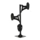 Skull Hooker Trophy Tree Shoulder Pedestal Mount, Black, SKH-STTSM-BLK