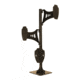Skull Hooker Trophy Tree Shoulder Pedestal Mount, Brown, SKH-STTSM-BRN