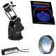 Sky Watcher 8in. Flextube 200P Collapsible Dobsonian Telescope S11700w/Sky Map, Night Vision Flashlight, and 1.25in UHC/LPR Filter