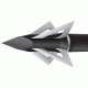 Slick Trick Standard Broadhead Stainless Steel 100 grain, Silver, Pack of 3, 17STPRO3100S