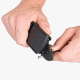 SlideBelts Survival Belt, Black Strap-Matte Black Buckle, 55in Long, 1.5in Wide SURVBELT-BLKMATTBLK-48