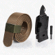 SlideBelts Survival Belt, Brown Strap-Matte Black Buckle, 55in Long, 1.5in Wide SURVBELT-BWNMATTBLK-48