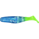 Slider Double Action Minnow Grub, 10, 1/8in, Blue Ice/Chartreuse Tail, SMF6