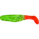 Slider Double Action Minnow Grub, 10, 1/8in, Chartreuse/Orange, SMGF15