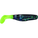 Slider Double Action Minnow Grub, 10, 1/8in, Junebug/Chartreuse, SMGF128