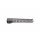 SLR 13.7 inch HELIX M-LOK 5.56 Handguard w/Full Top Rail, Black, HELIX13.7ML-F