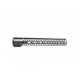 SLR 14.87 inch HELIX M-LOK 5.56 Handguard w/Full Top Rail, Black, HELIX14.87ML-F