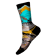 Smartwool Bike Zero Cushion Wolf Print Crew Socks, Multi Color, Medium, SW0019681501-M
