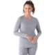 Smartwool Classic All-Season Merino Base Layer Crew - Womens, Light Gray Heather, Extra Small, SW01691254510XS000