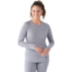 Smartwool Classic All-Season Merino Base Layer Crew - Women's, Light Gray Heather, Large, SW016912545100L000